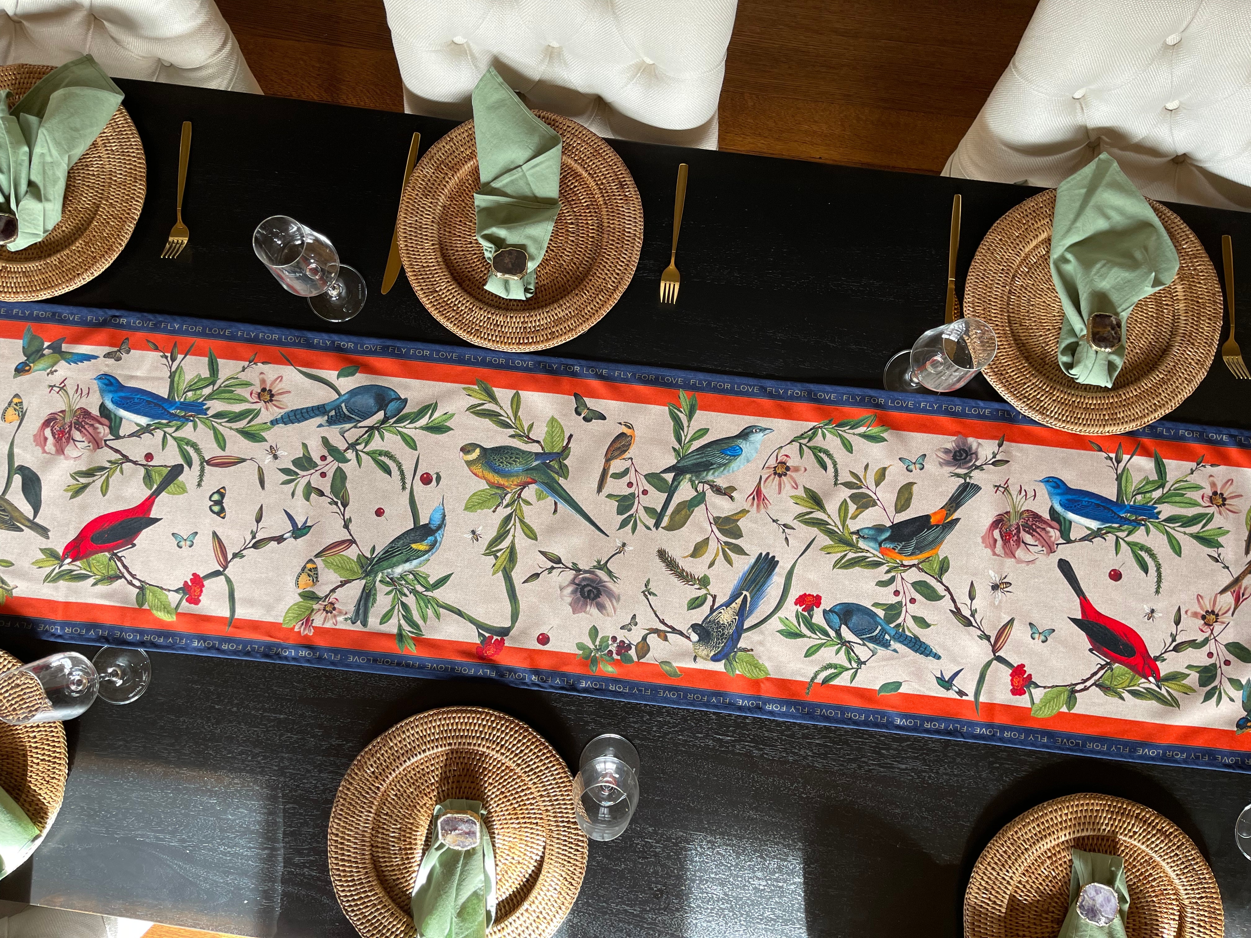 "Fly for Love" Table Runner