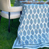 Blue & Brown Tablecloth