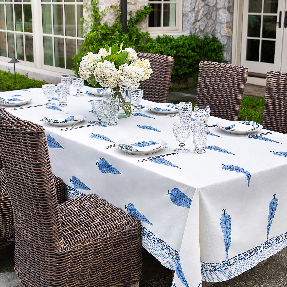 Rome Block Printed Tablecloth