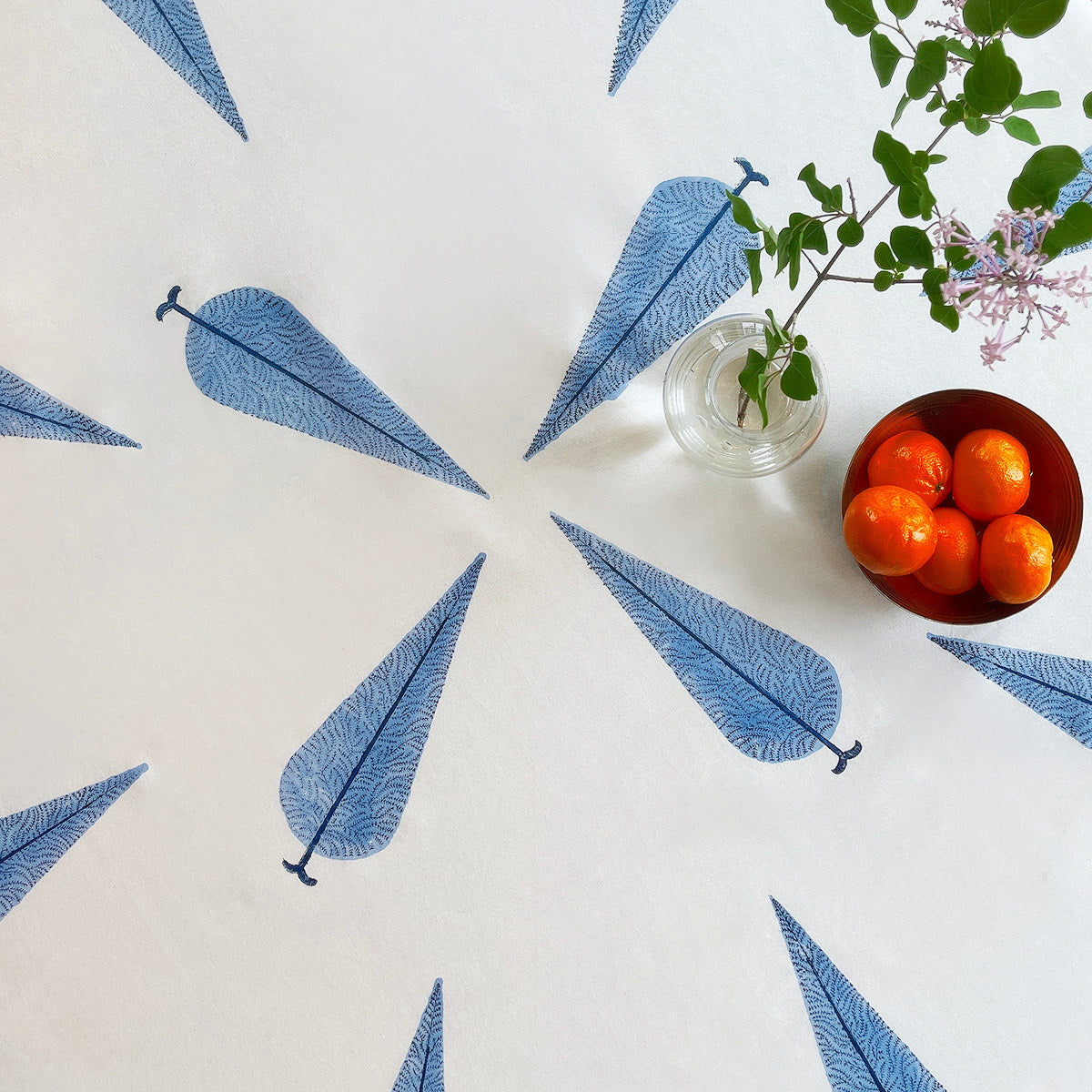 Rome Block Printed Tablecloth
