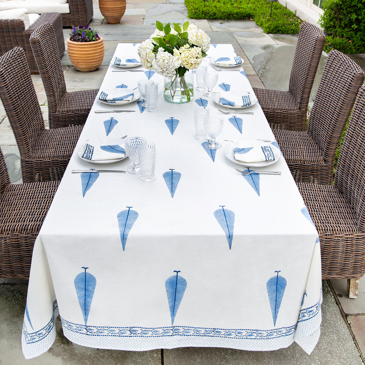 Rome Block Printed Tablecloth
