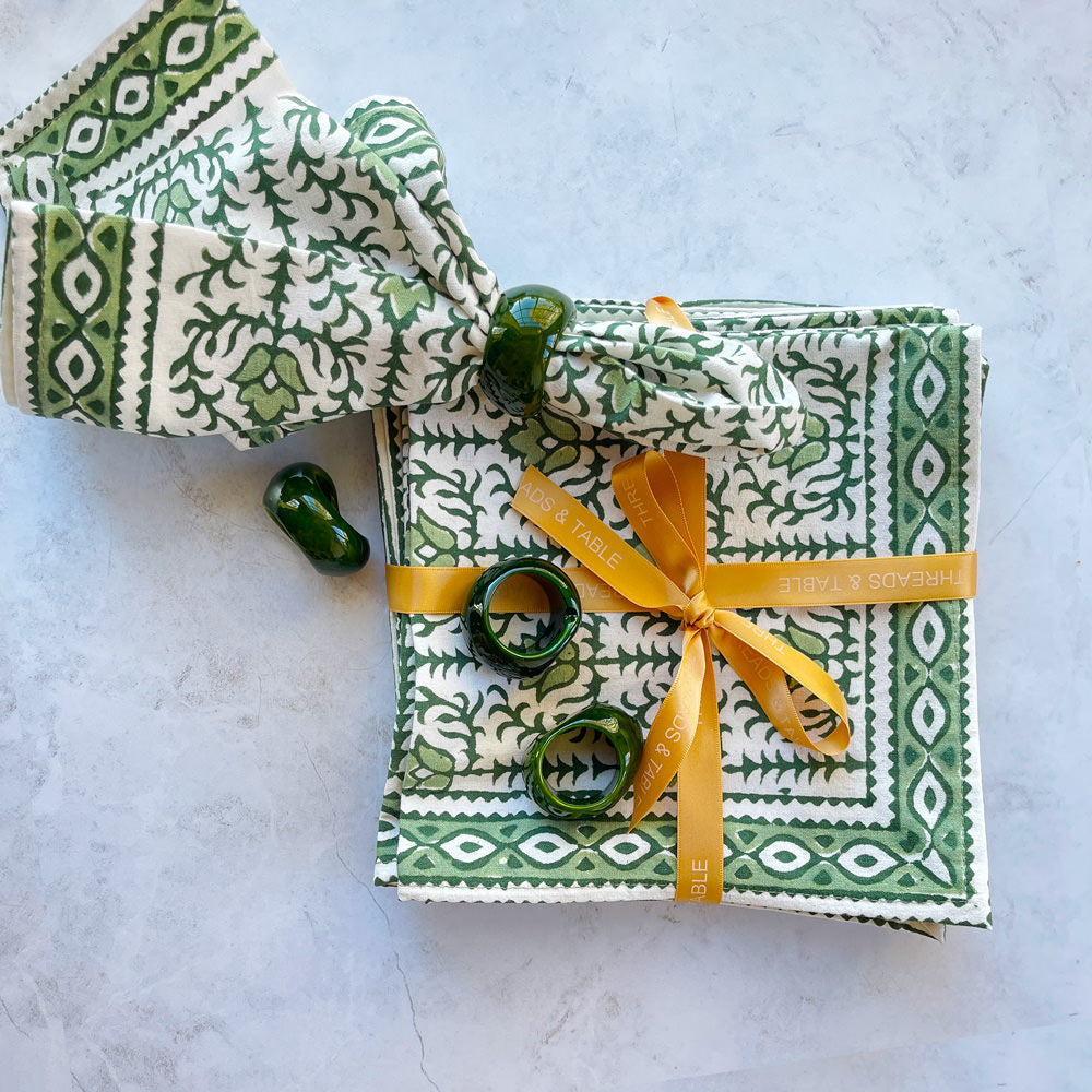 Vegetal Ivory Napkin Ring