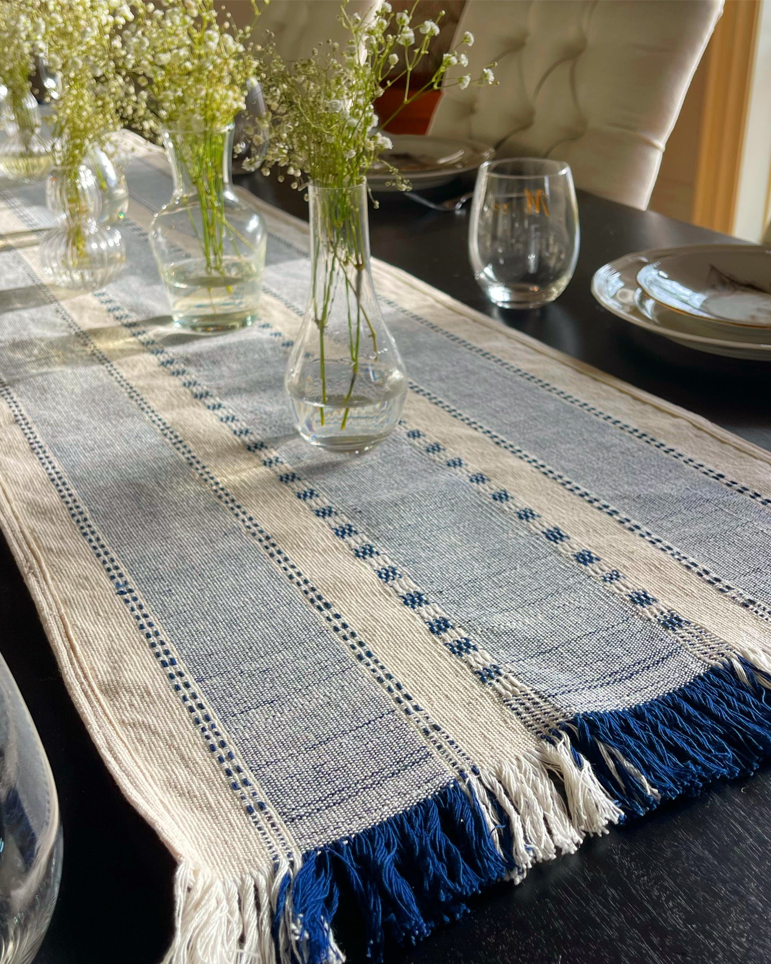 Denim Blue Table Runner
