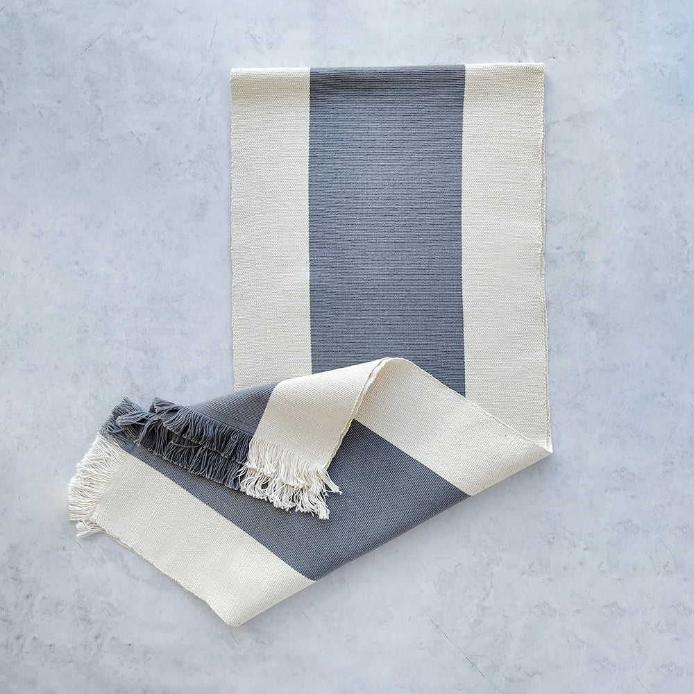 Gray Block Runner