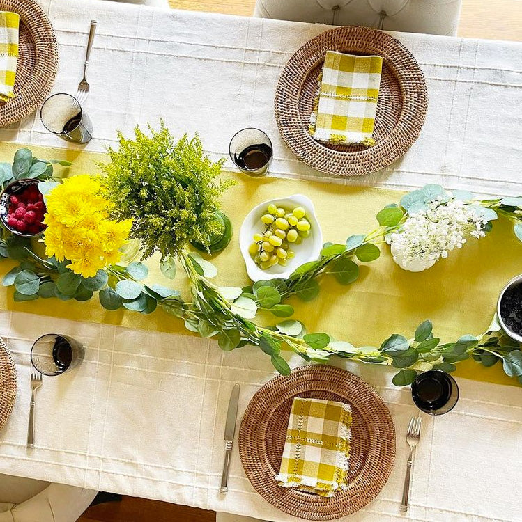 Avocado Green Table Runner